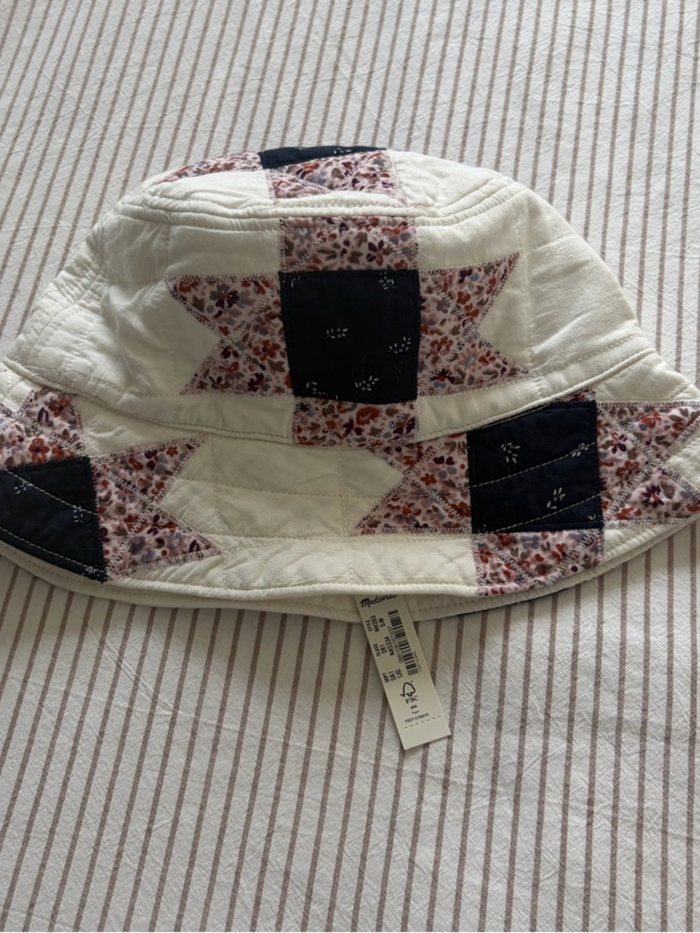 Madewell NWT Patchwork Floral Bucket Hat